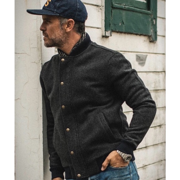 Taylor Stitch Wool Bomber Jacket size 42